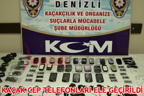 25 KAÇAK CEP TELEFONU ELE GEÇİRİLDİ