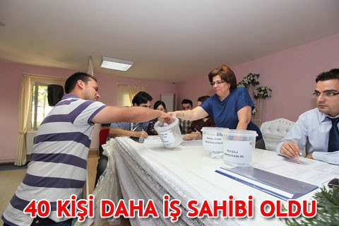 40 KİŞİ DAHA İŞ SAHİBİ OLDU
