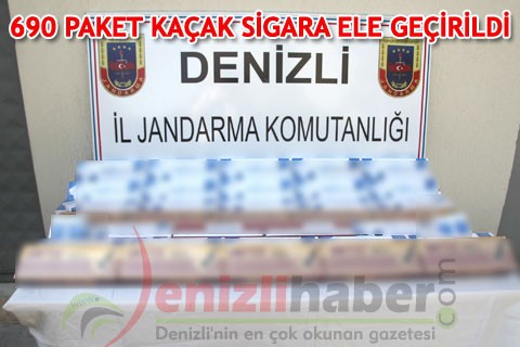 690 PAKET KAÇAK SİGARA ELE GEÇİRİLDİ