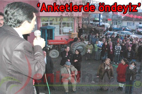 Anketlerde öndeyiz