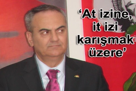 “At izine, it izi karışmak üzere”
