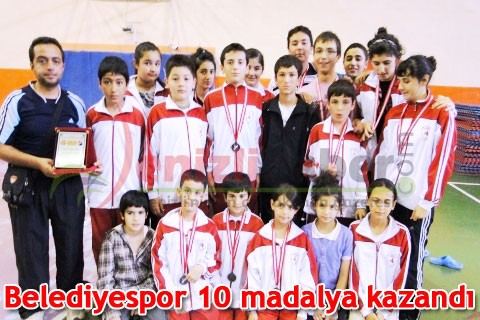 Belediyespor 10 madalya kazandı