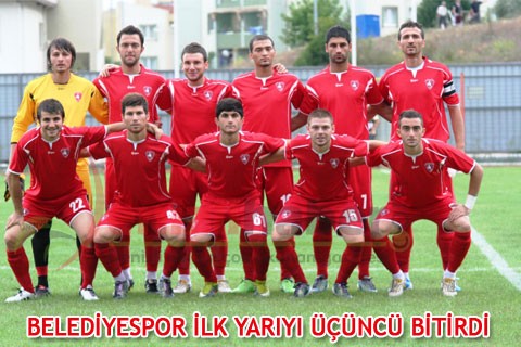 BELEDİYESPOR İLK YARIYI ÜÇÜNCÜ BİTİRDİ