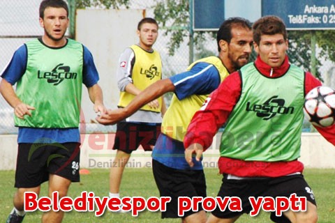 Belediyespor prova yaptı