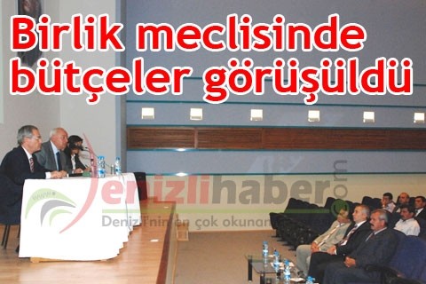 Birlik meclisinde bütçeler görüşüldü