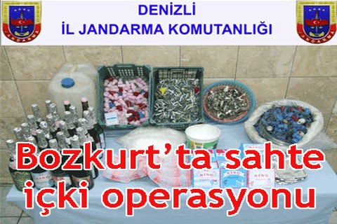 Bozkurt’ta sahte içki operasyonu