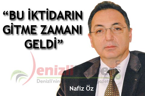 “BU İKTİDARIN GİTME ZAMANI GELDİ”