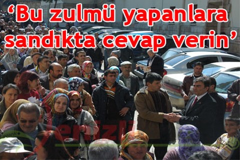“Bu zulmü yapanlara cevap verin”