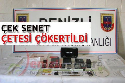 ÇEK SENET ÇETESİ ÇÖKERTİLDİ