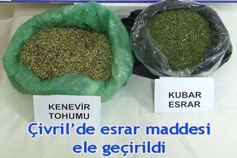 Çivril’de esrar maddesi ele geçirildi