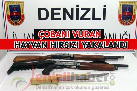 ÇOBANI VURAN HAYVAN HIRSIZI YAKALANDI