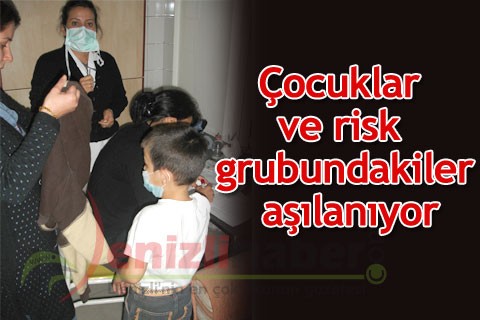 Çocuklar ve risk grubundakiler aşılanıyor