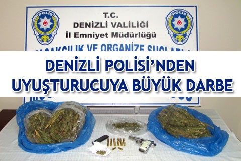DENİZLİ POLİSİ’NDEN UYUŞTURUCUYA BÜYÜK DARBE