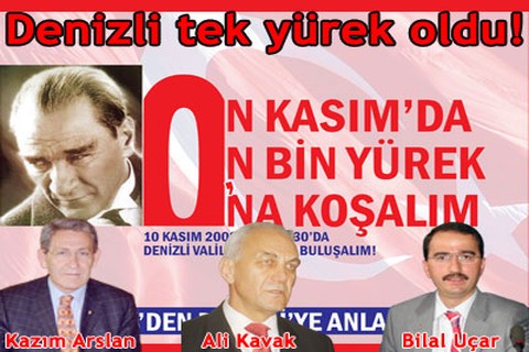 Denizli tek yürek oldu!