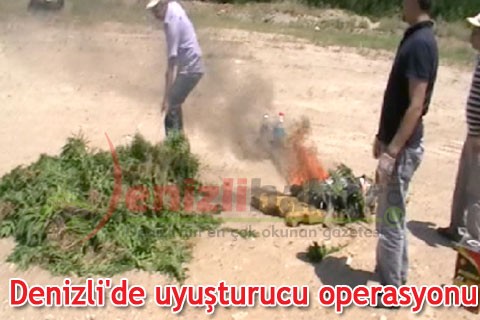 Denizli’de uyuşturucu operasyonu