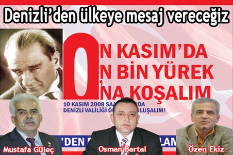 Denizli’den ülkeye mesaj vereceğiz