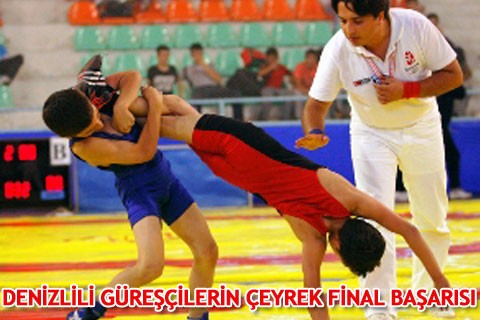 DENİZLİLİ GÜREŞÇİLERİN ÇEYREK FİNAL BAŞARISI