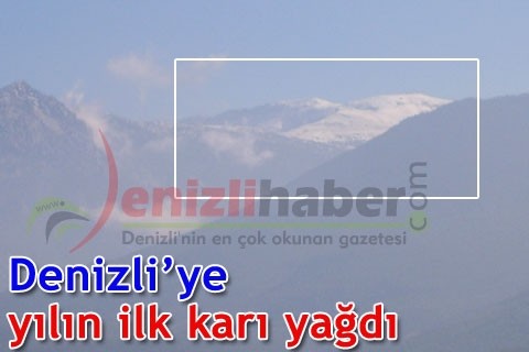 Denizli’ye yılın ilk karı yağdı