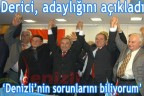 Derici, adaylığını açıkladı