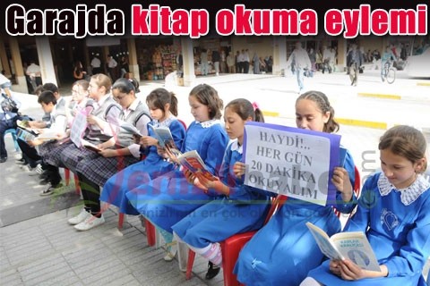 Garajda kitap okuma eylemi
