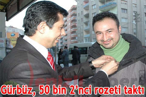 Gürbüz, 50 bin 2’nci rozeti taktı