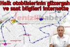 Güzergah ve saat bilgileri internette