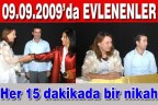 Her 15 dakikada bir nikah