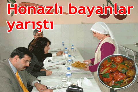 Honazlı bayanlar yarıştı