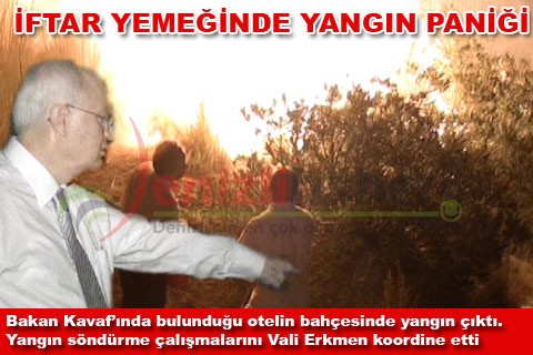 İftar yemeğinde yangın paniği