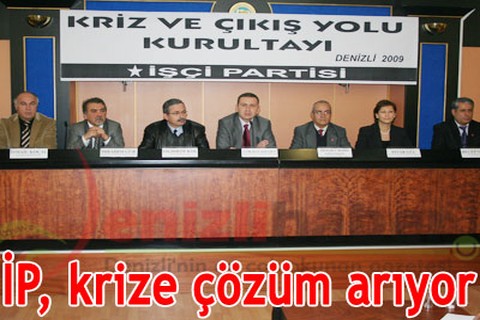 İP, krize çözüm arıyor