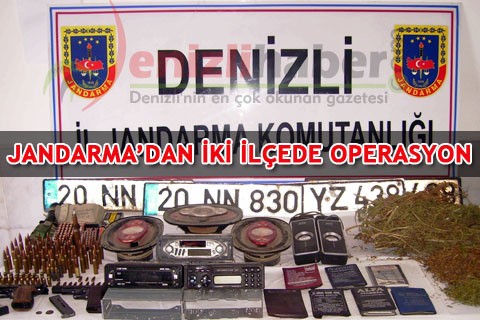 JANDARMA’DAN İKİ İLÇEDE OPERASYON