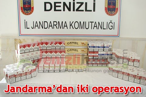 Jandarma’dan iki operasyon