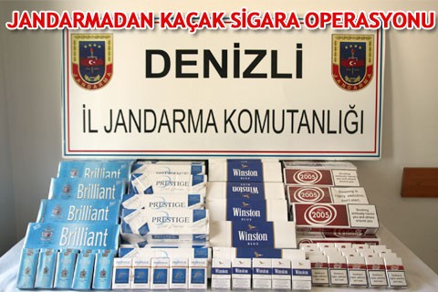 JANDARMADAN KAÇAK SİGARA OPERASYONU