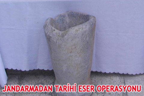JANDARMADAN TARİHİ ESER OPERASYONU