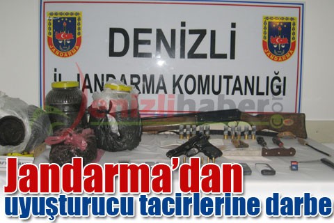 Jandarma’dan uyuşturucu tacirlerine darbe
