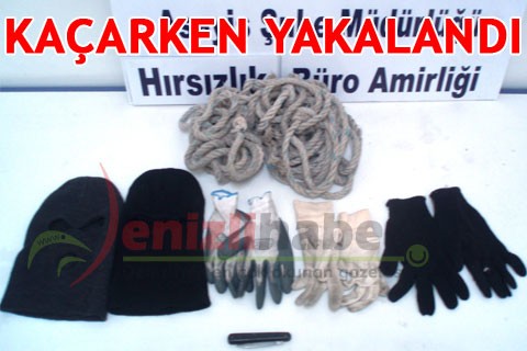 KAÇARKEN YAKALANDI