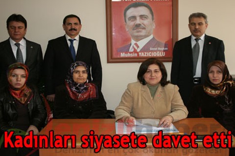 Kadınları siyasete davet etti