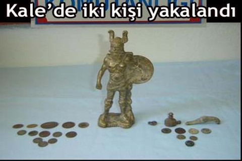 Kale’de iki kişi yakalandı