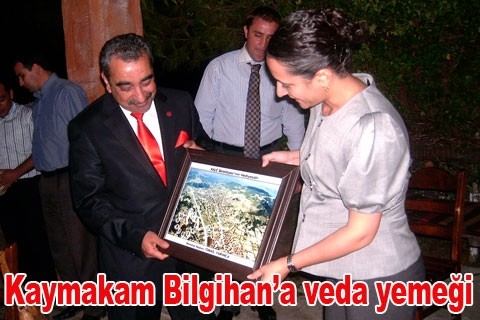 Kaymakam Bilgihan’a veda yemeği