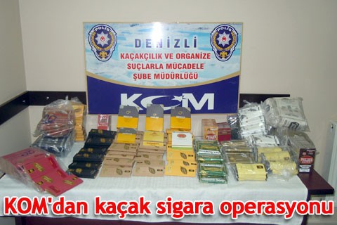 KOM’dan kaçak sigara operasyonu