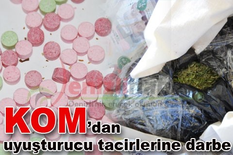 KOM’dan uyuşturucu tacirlerine darbe