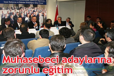 Muhasebeci adaylarına zorunlu eğitim