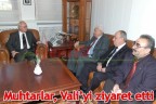 Muhtarlar, Vali’yi ziyaret etti