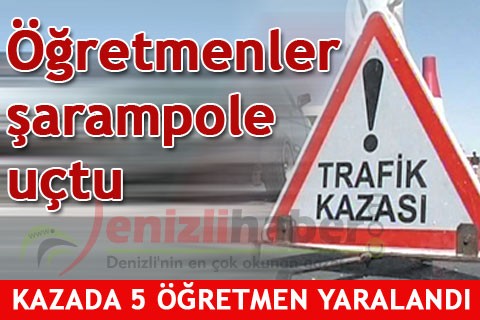 Öğretmenler şarampole uçtu