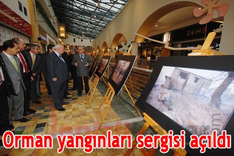Orman yangınları sergisi açıldı