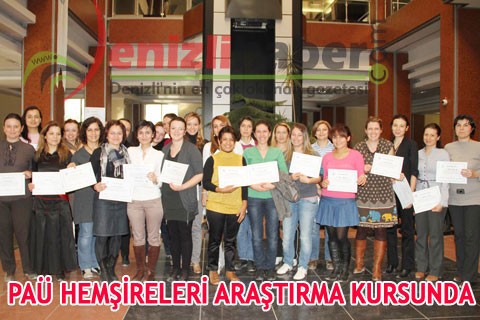 PAÜ HEMŞİRELERİ ARAŞTIRMA KURSUNDA