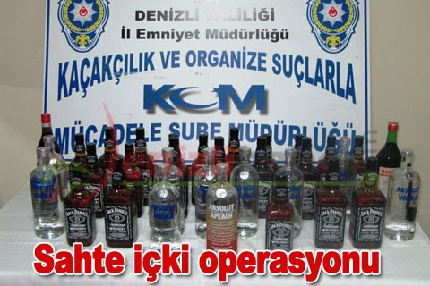 Sahte içki operasyonu