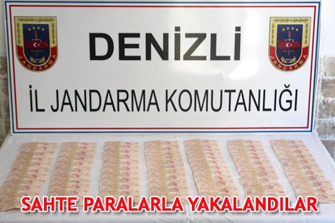 SAHTE PARALARLA YAKALANDILAR
