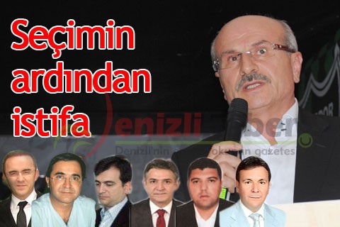 Seçimin ardından istifa