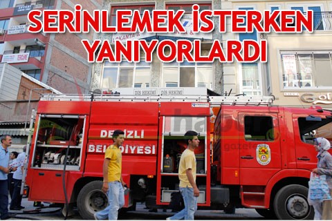 SERİNLEMEK İSTERKEN YANIYORLARDI